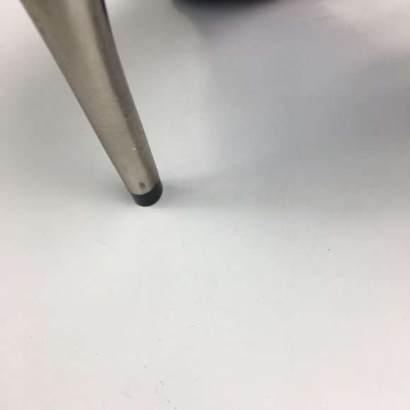 Nina Black/Silver Satin Jewel Heel Peep-Toe Pumps - Picture 9 of 12